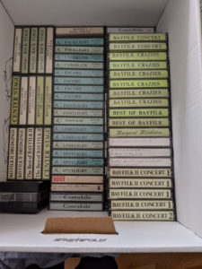 Boxes of tapes